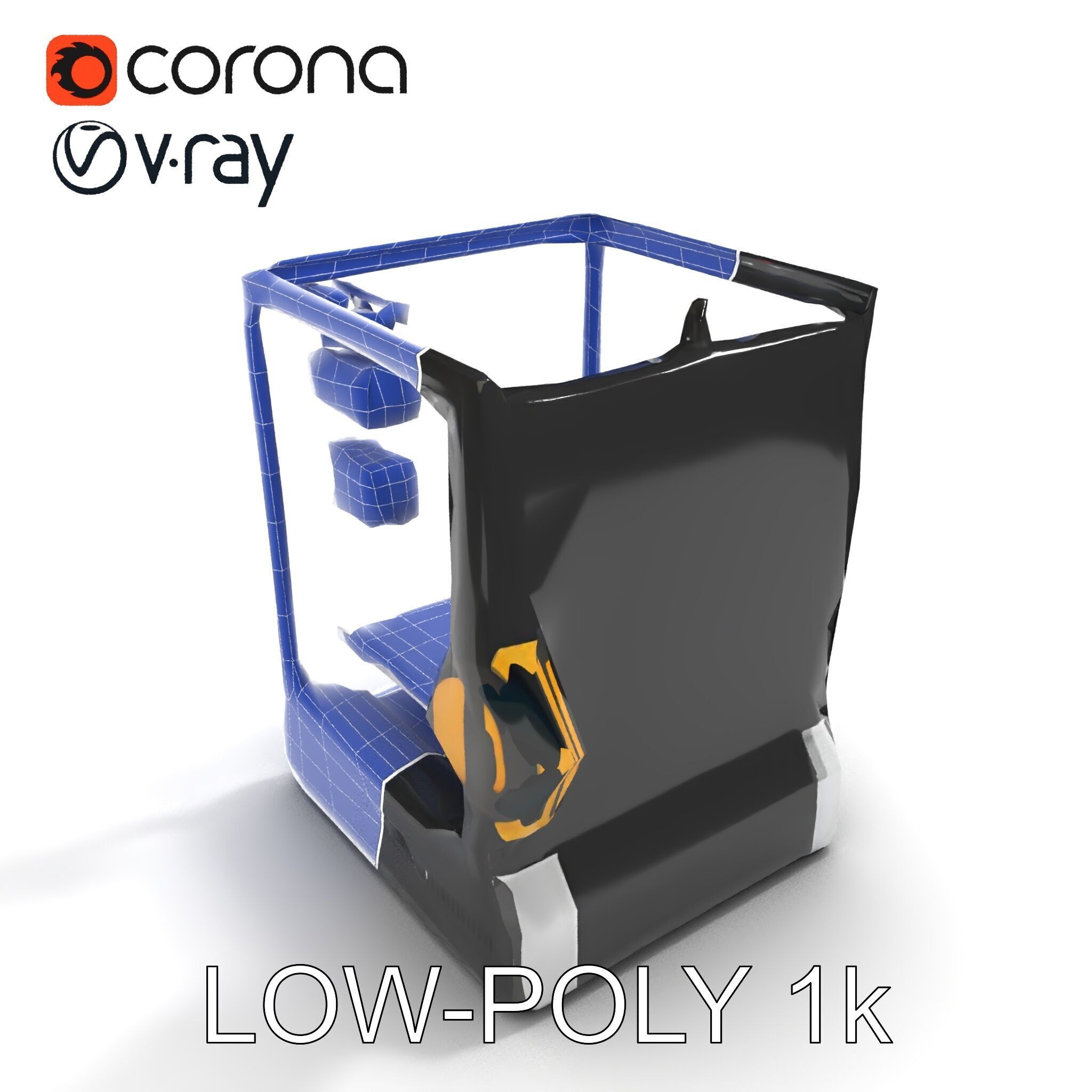 D Printer Model Pack with HighDetail Features Low-poly 3D model_7