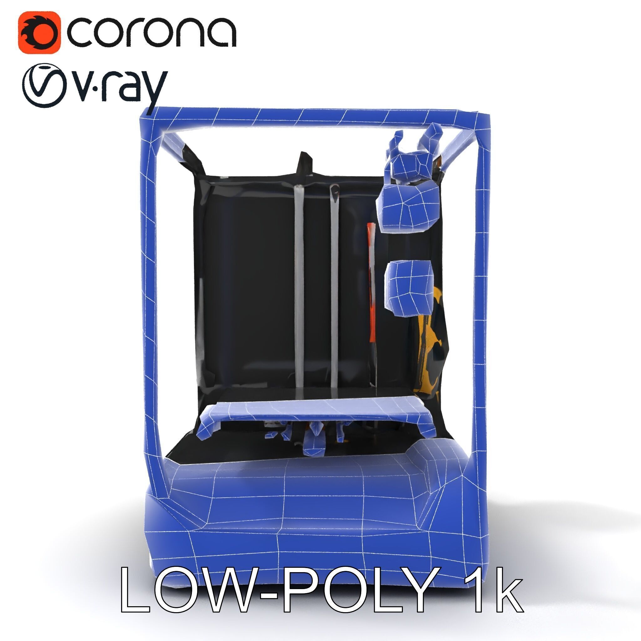 D Printer Model Pack with HighDetail Features Low-poly 3D model_19