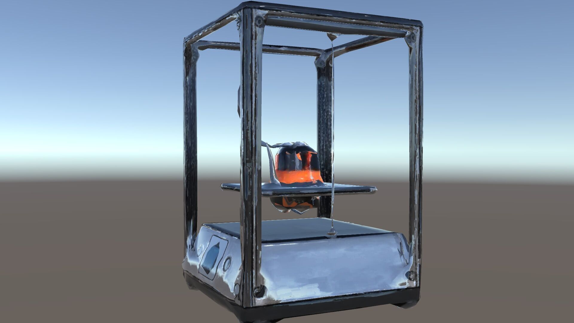 Desktop D Printer Model Pack with Transparent Enclosure Low-poly 3D model_22