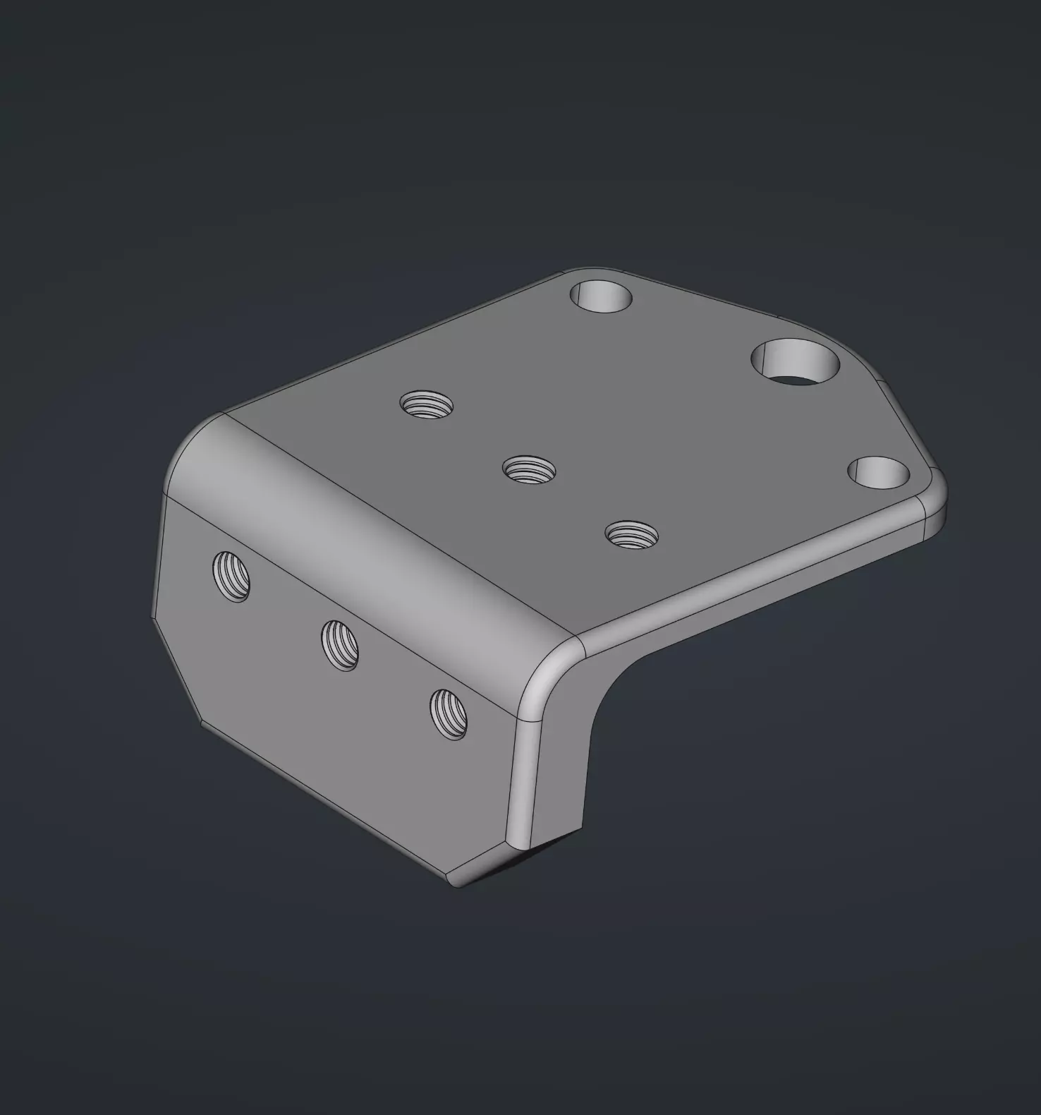 Simple plate for Blackmagic Pyxis 3D print model_0