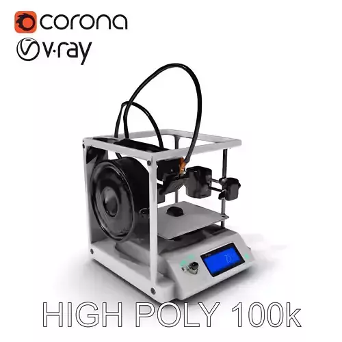 D Printer Model Pack with MultiDetail Levels