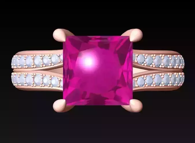 Square Stone Rings - Womens Rings - N452256