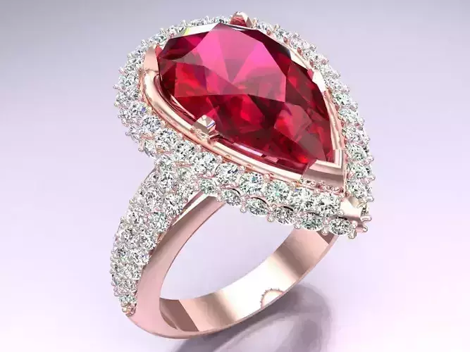 Pear Ring - Womens Rings  - N452342