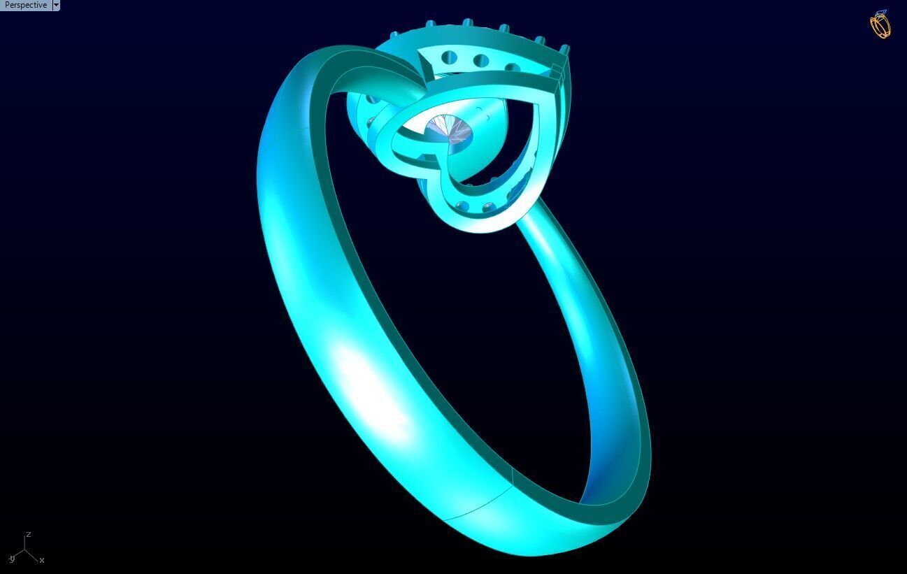 Heart Ring - Womens Rings - N452452 3D print model_7