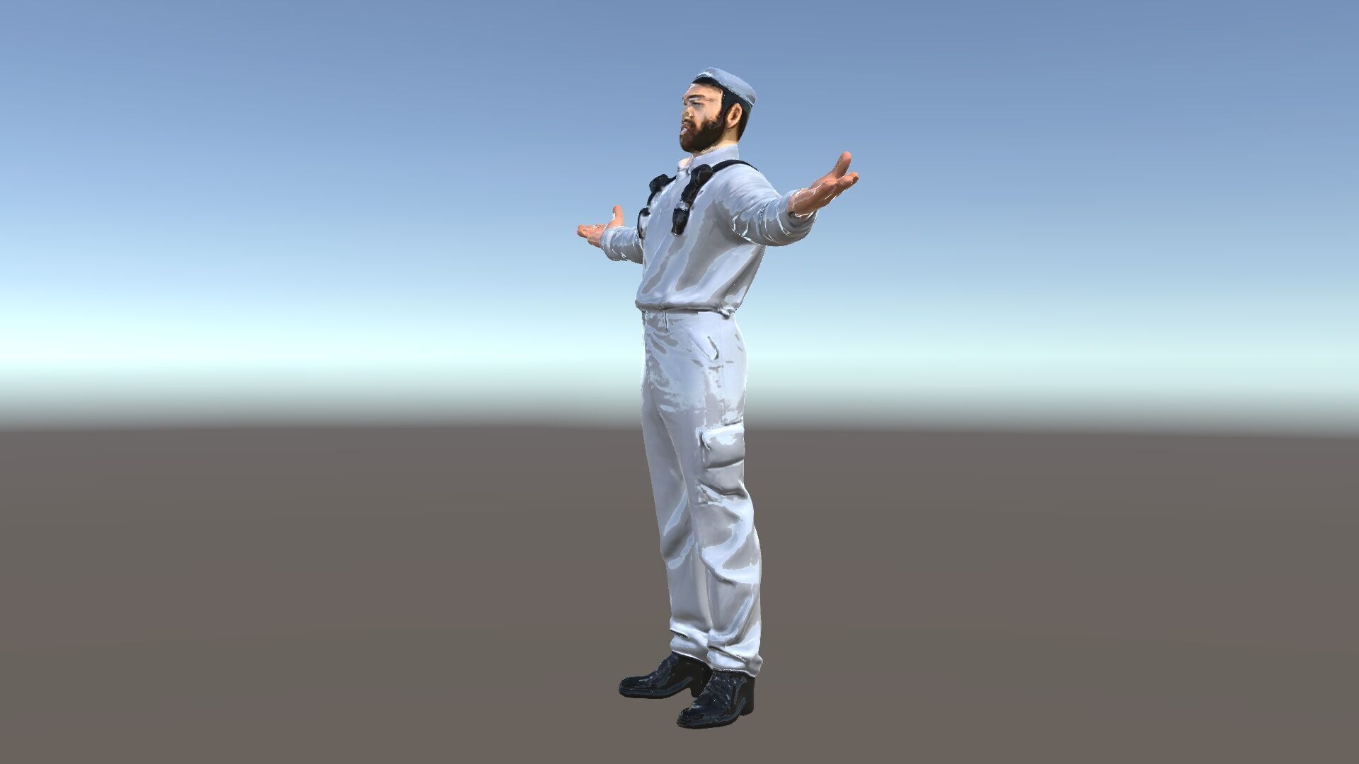 Human Character in Workwear Model Pack Low-poly 3D model_5