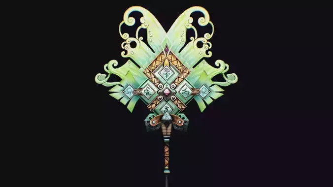 Magical Staff Magic Stick Fantasy Wand Axe Props Item