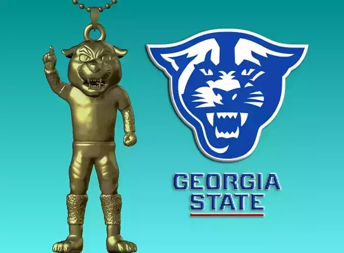 NCAA - Necklaces Georgia State Panthers - Hanging Figurine
