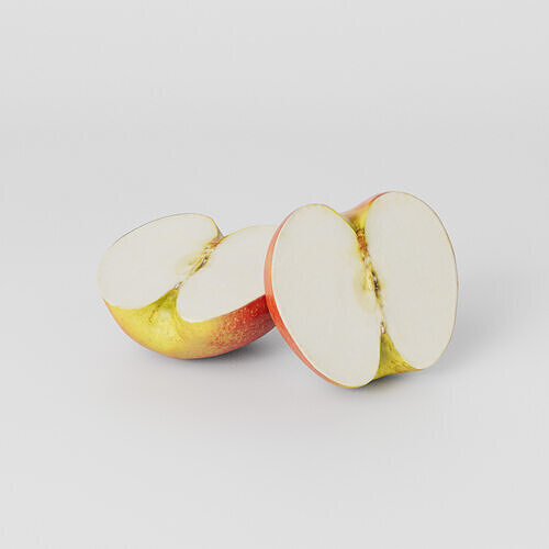 Apple 3D model Bundle Pack Low-poly 3D model 3