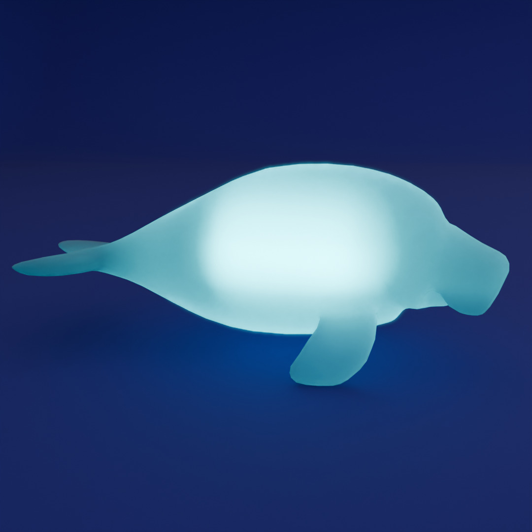 Indirect lighting of beluga and dugong 3D model_4