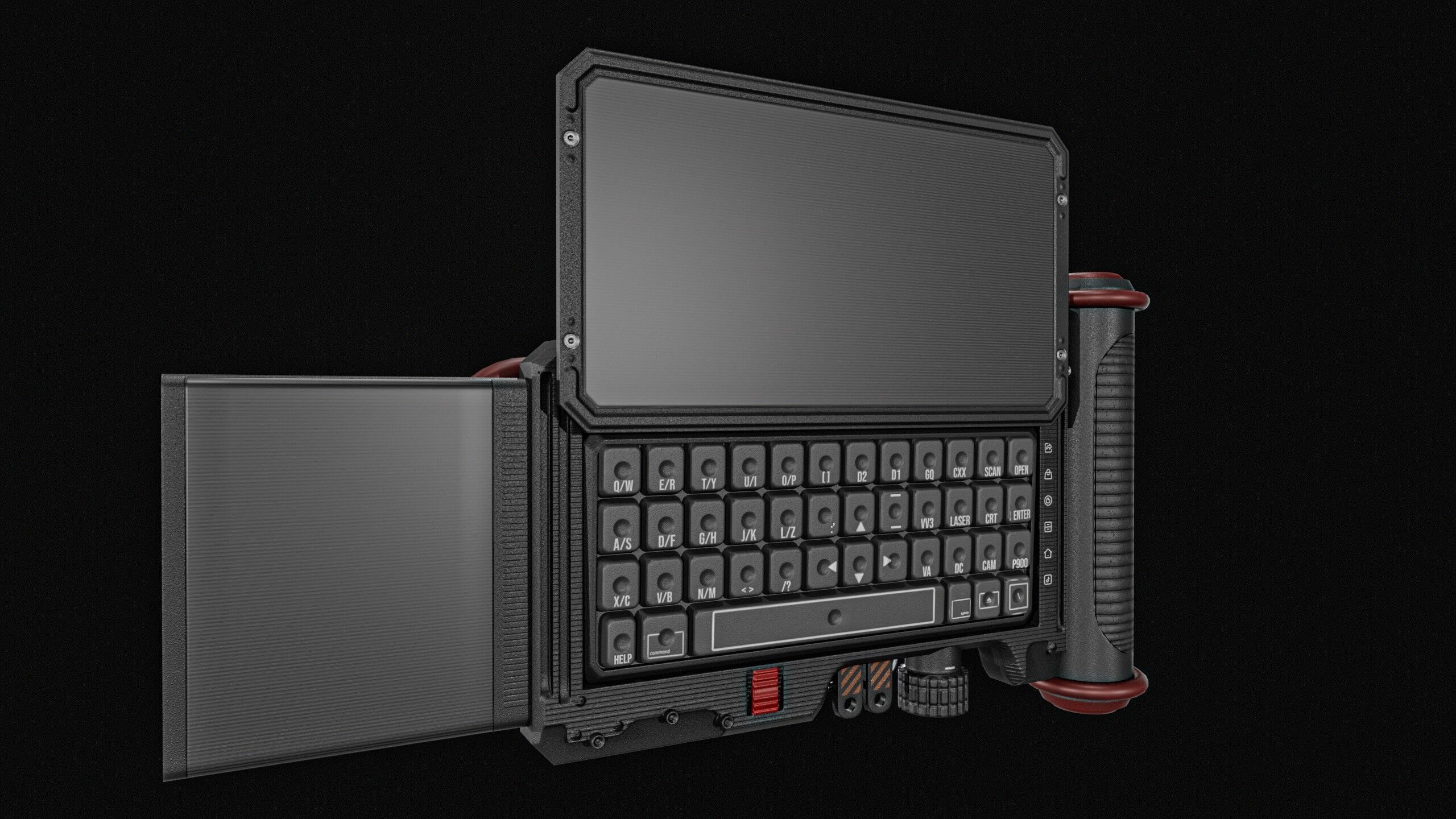 Sci fi Device Gps Scanner Low-poly 3D model_17