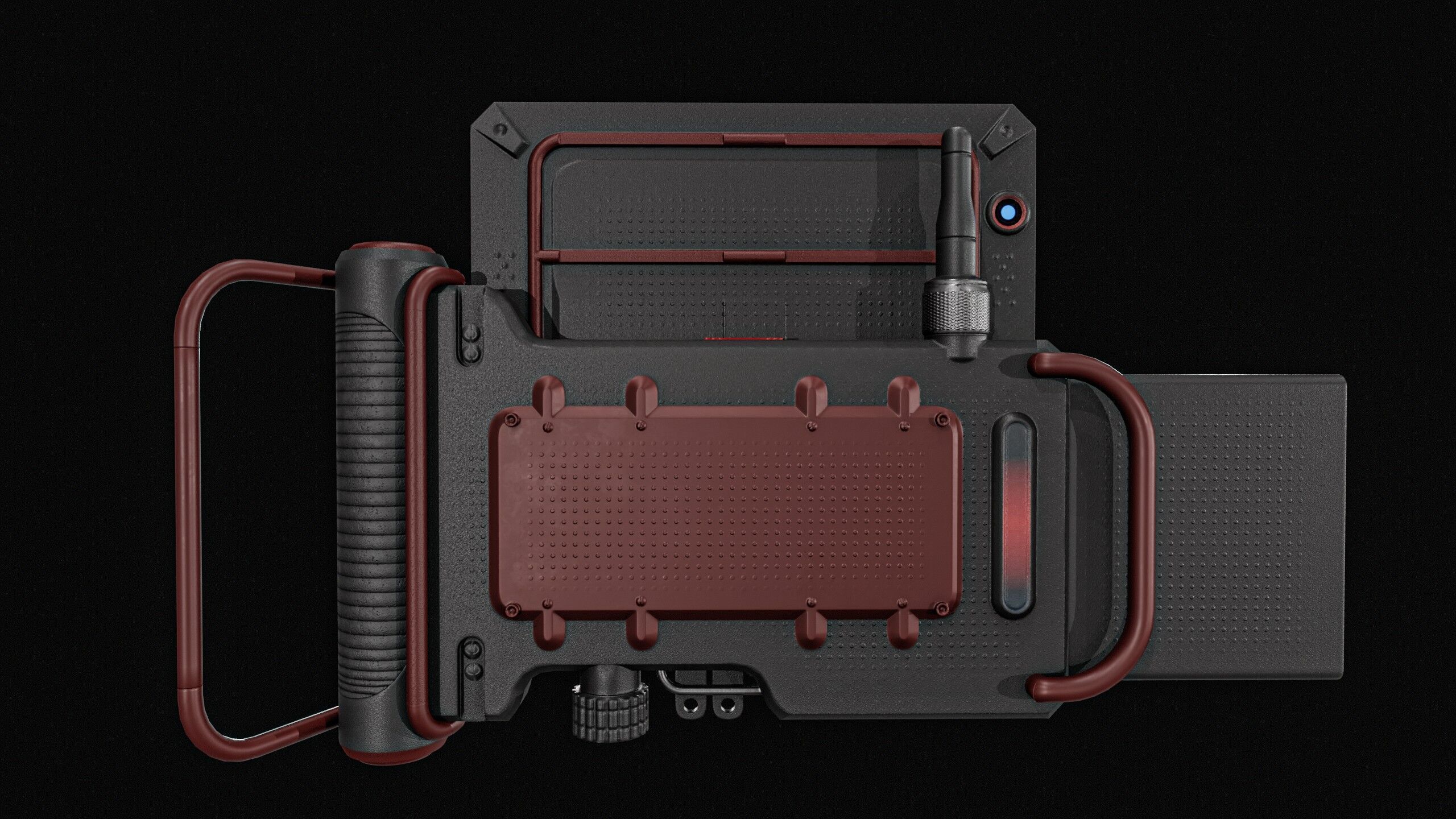 Sci fi Device Gps Scanner Low-poly 3D model_22