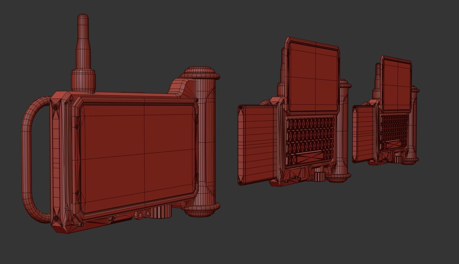 Sci fi Device Gps Scanner Low-poly 3D model_32