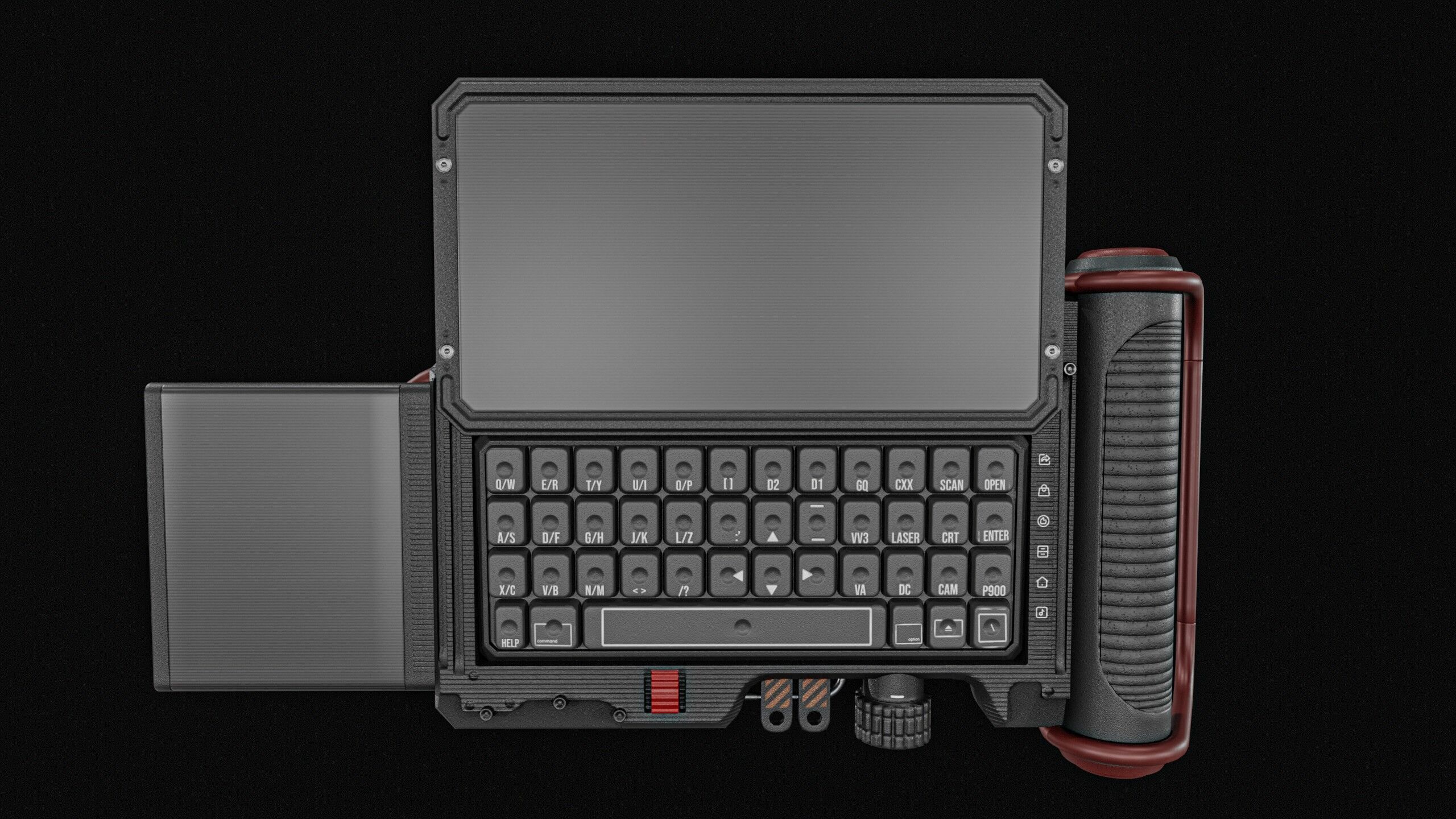 Sci fi Device Gps Scanner Low-poly 3D model_7