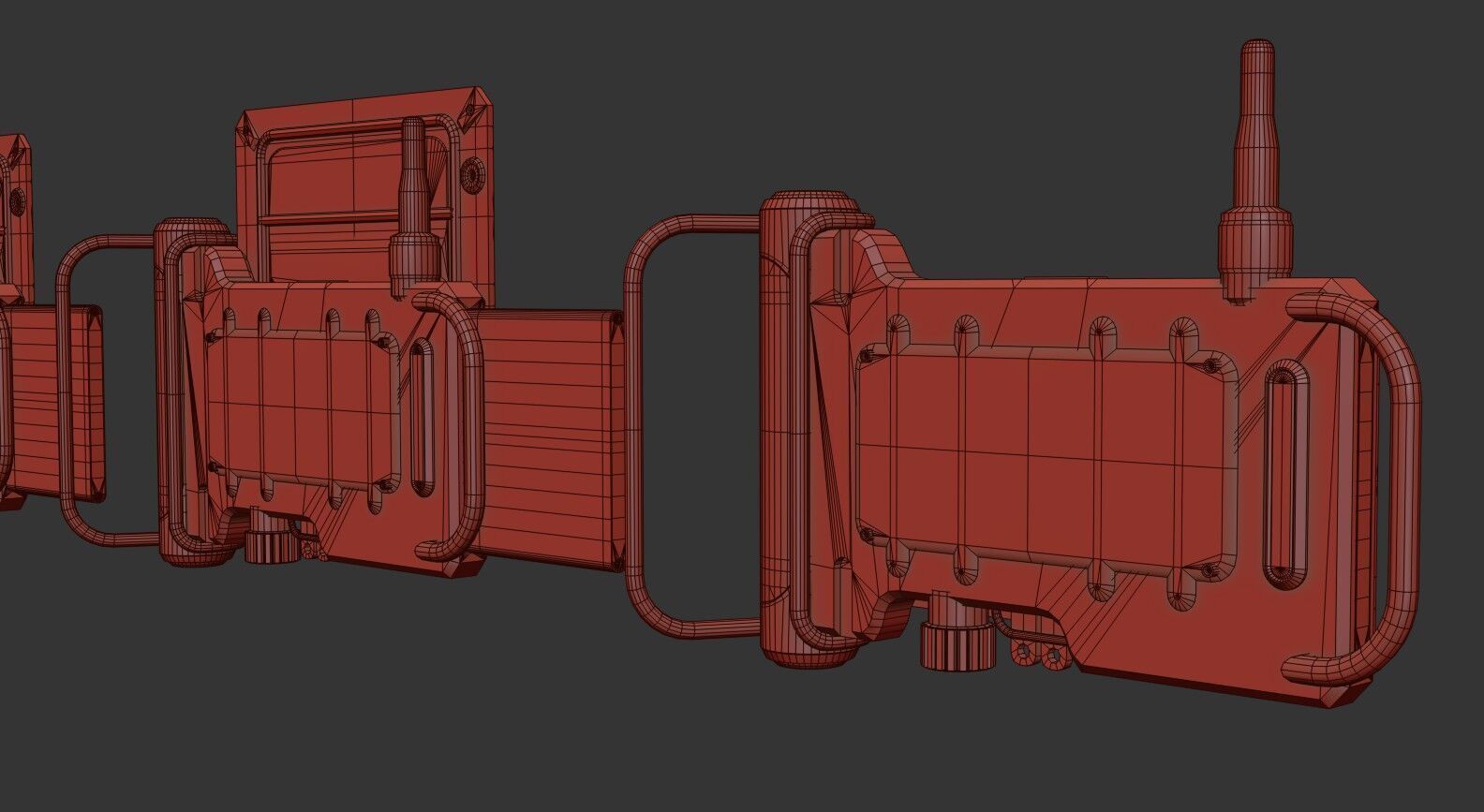 Sci fi Device Gps Scanner Low-poly 3D model_33