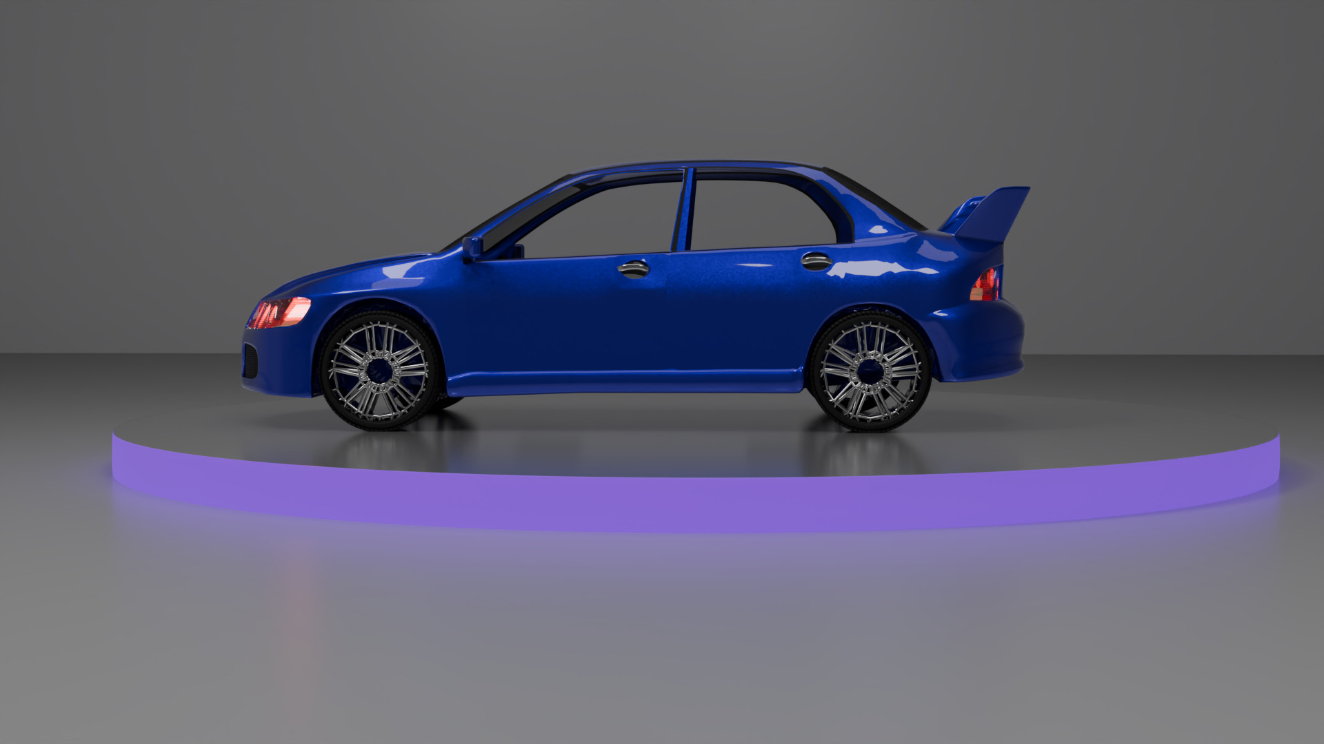 Lancer Evolution Car model 3D model_1
