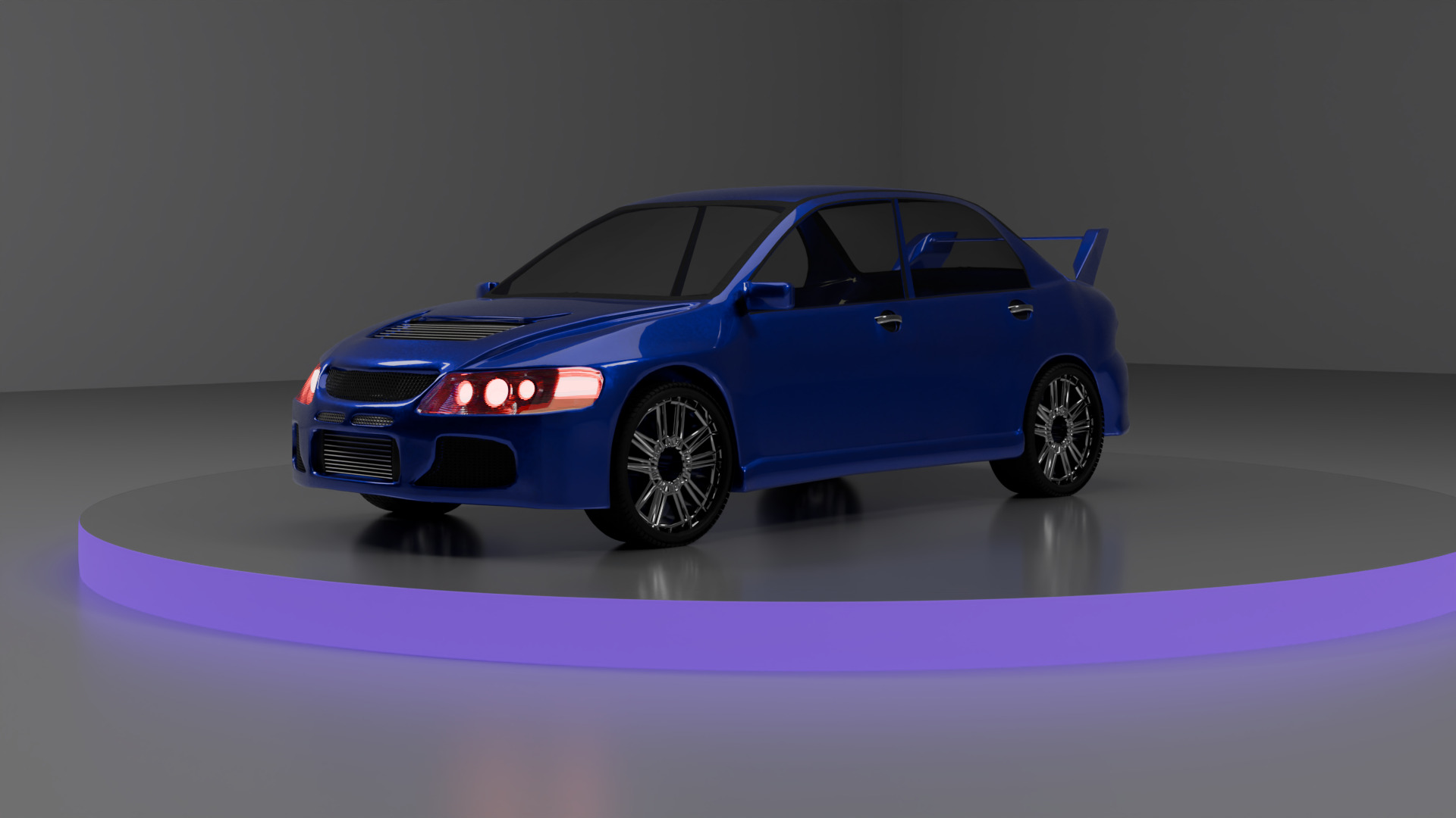Lancer Evolution Car model 3D model_5