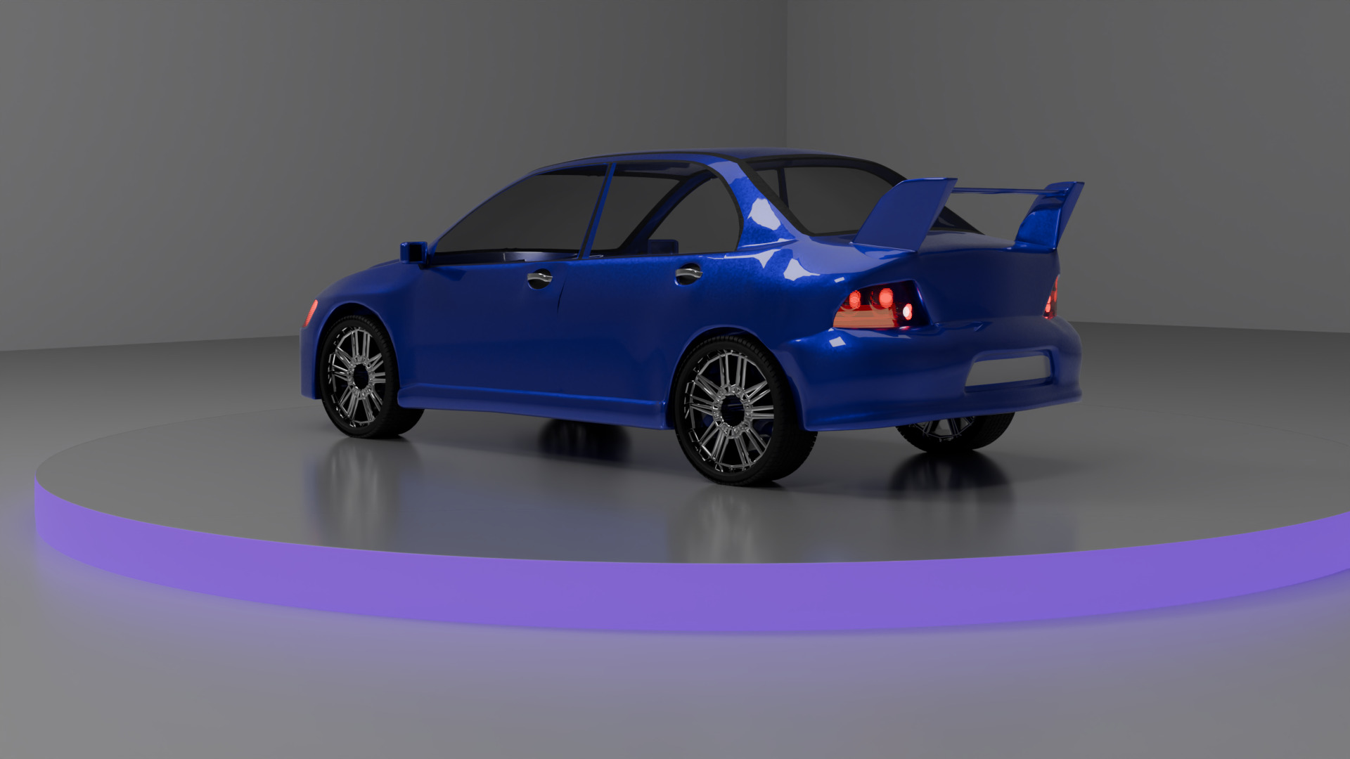 Lancer Evolution Car model 3D model_4