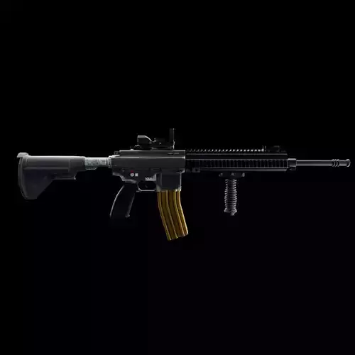 M416 Assault Rifle High Quality 3D Model