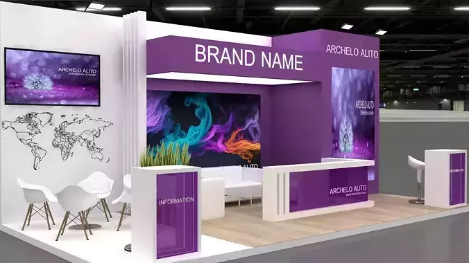 3d Exhibition Booth 3D model