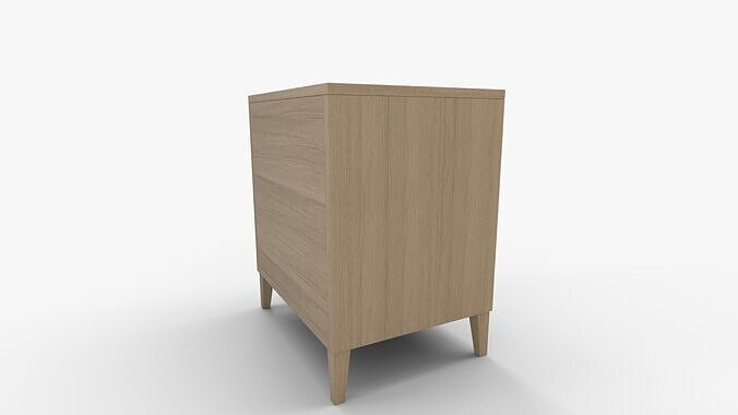 Textured Trellis Nightstand 3D model 3