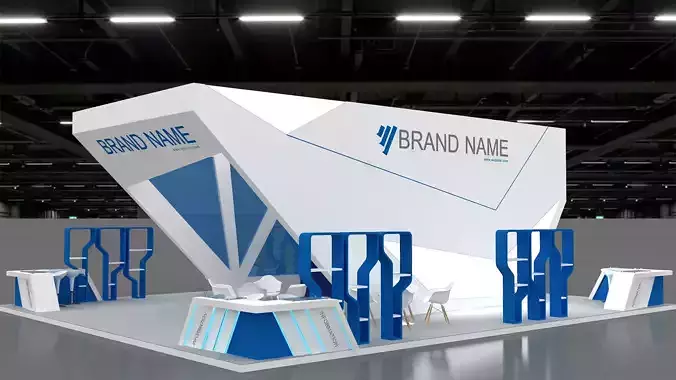 Exhibition Booth Stand stall 3D model  3D model