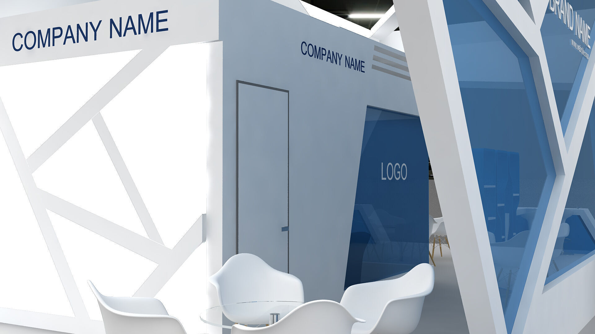 Exhibition Booth Stand stall 3D model 3D model_6