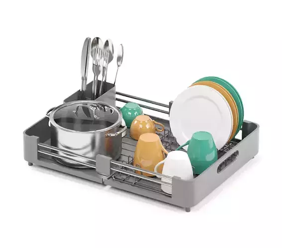 Kitchen Dish Dryer Rack 3D model