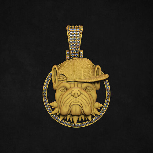 Bulldog Pendant 3D print model