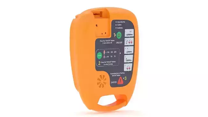 Medical Automated External Defibrillator AED 3D model
