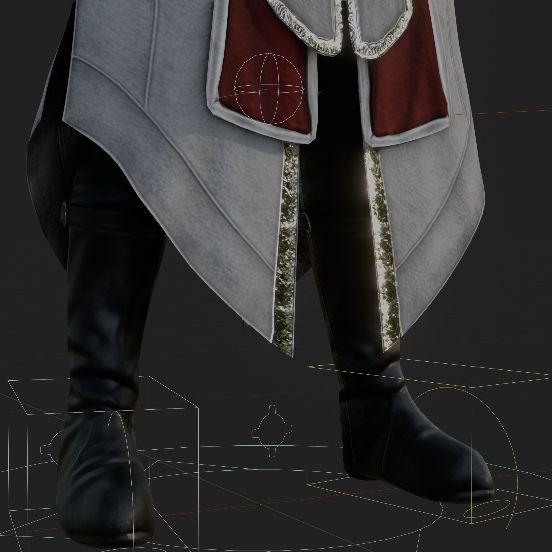 Assassins Creed Ezio Model Fully Rigged PBR Blender FBX OBJ Low-poly 3D model_5