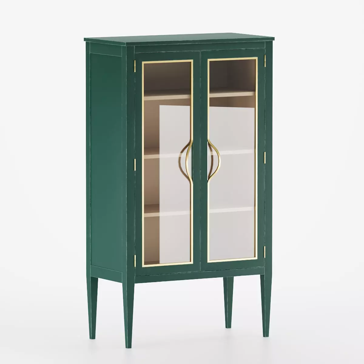 Antique Glass Cabinet Free 3D model
