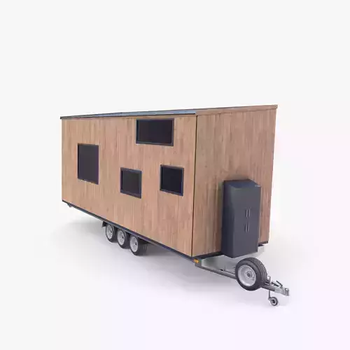 Mobile house trailer V2 3D model