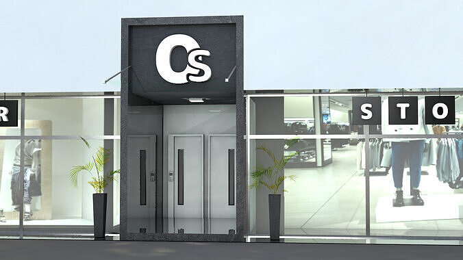 Apartment Building OS 3D model 3