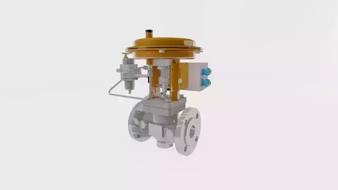 Siemens Solenoid Valve High Quality 3D Model free download Free 3D model