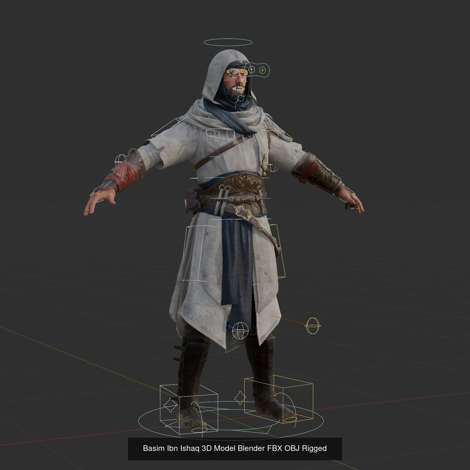 Assassins Creed Collection Ezio And Basim 3D Models Rigged PBR _1