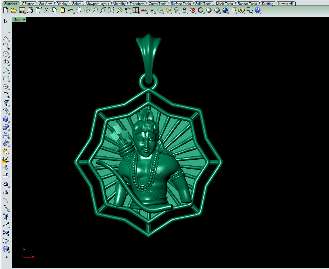 Rama Pendant 3Dprint File-2 3D print model_6