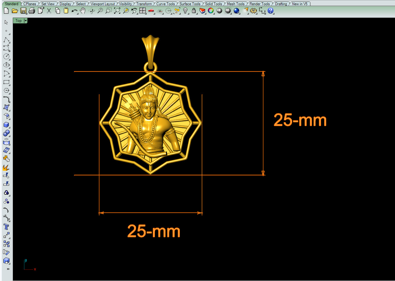 Rama Pendant 3Dprint File-2 3D print model_1