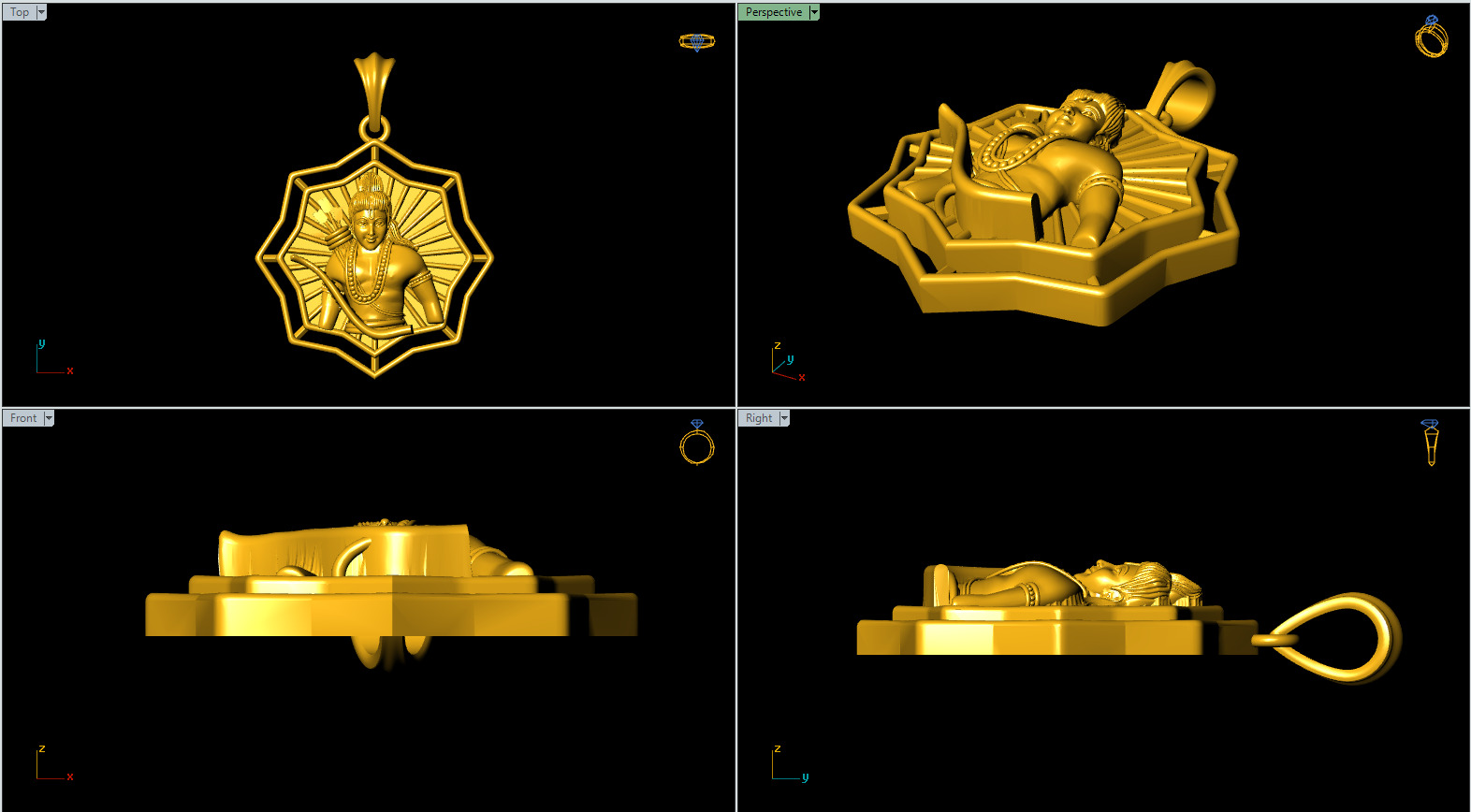 Rama Pendant 3Dprint File-2 3D print model_3