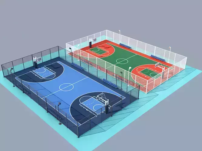 Outdoor Basketball Court 