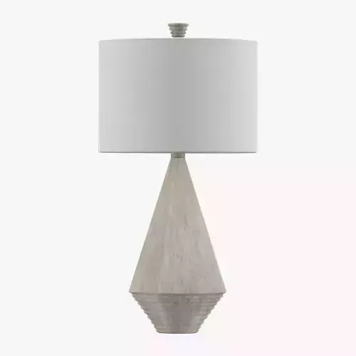 Adelis Faux Bleached Wood Table Lamp