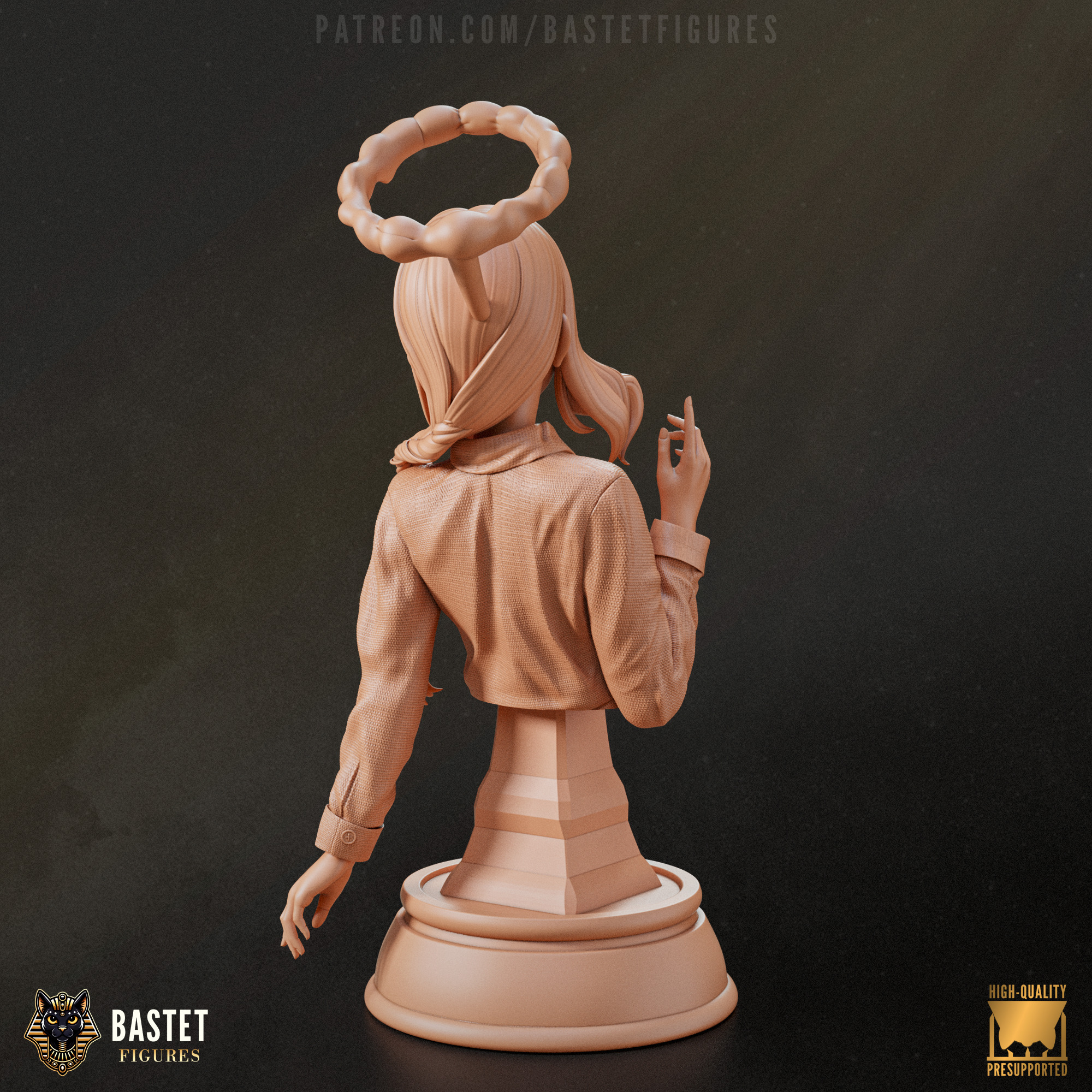 Makima Bust I Chainsaw Man 3D print model_2