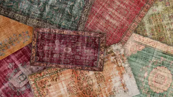 Carpets vintage turkish vol 06 3D model