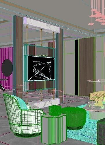 Luxury Villa Basement  3D model 3