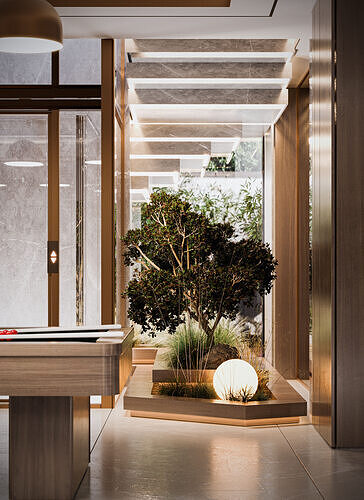 Luxury Villa Basement  3D model 7