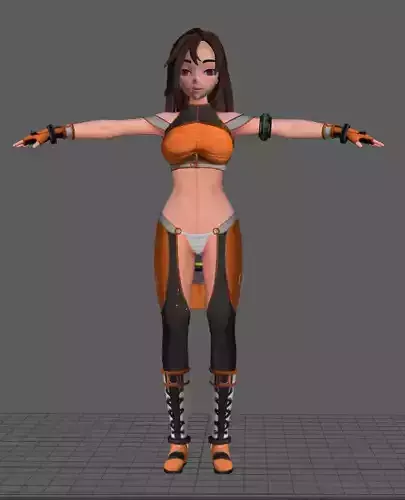 Stylized Animation anime Female Boxing Style