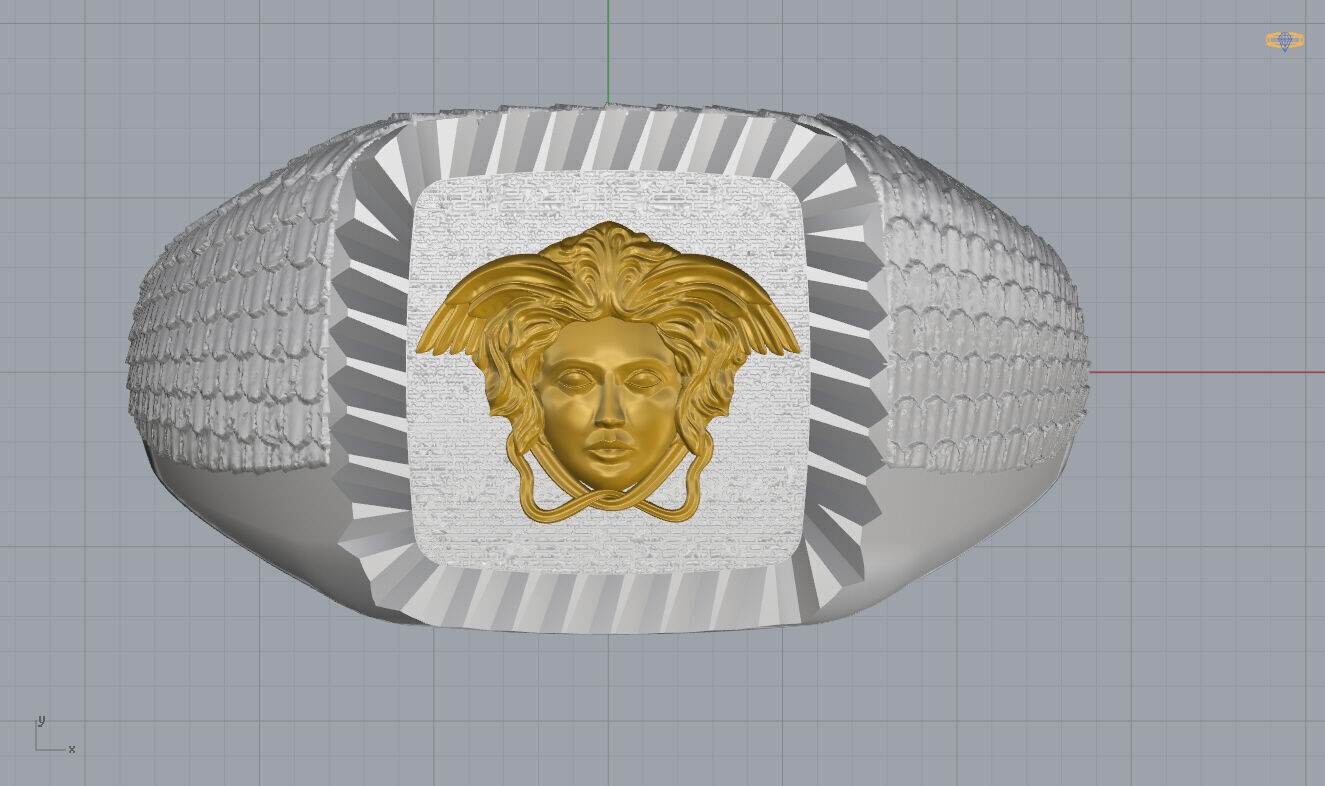 Versace Ring 3D print model_7