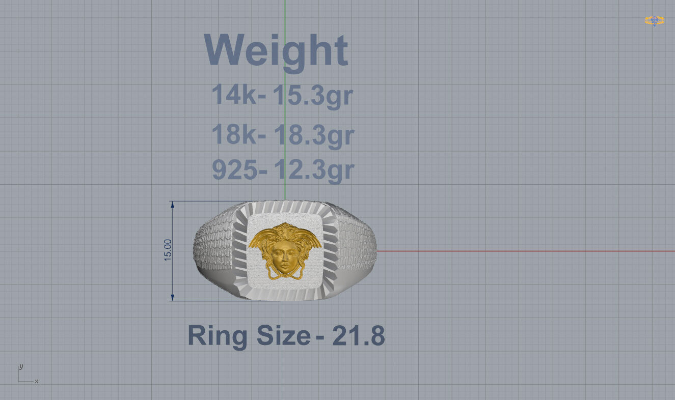 Versace Ring 3D print model_3