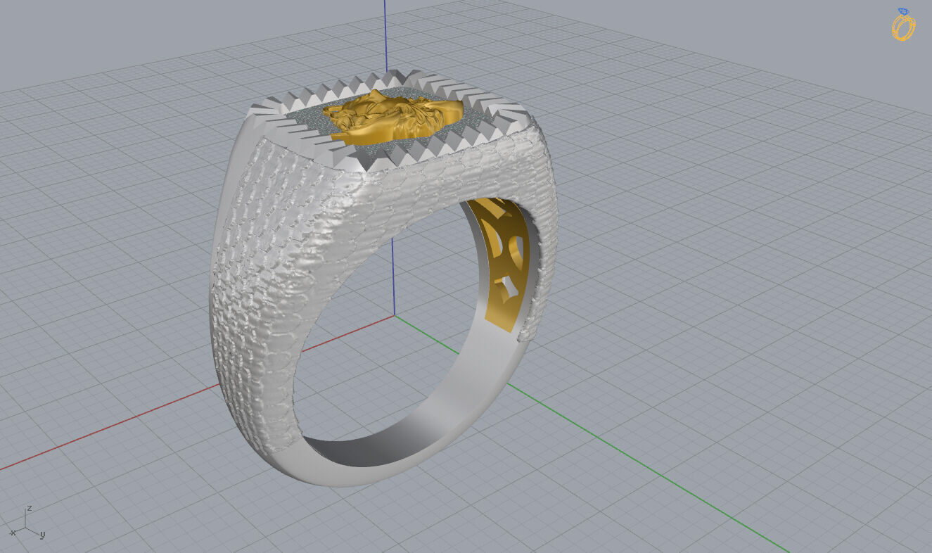 Versace Ring 3D print model_11