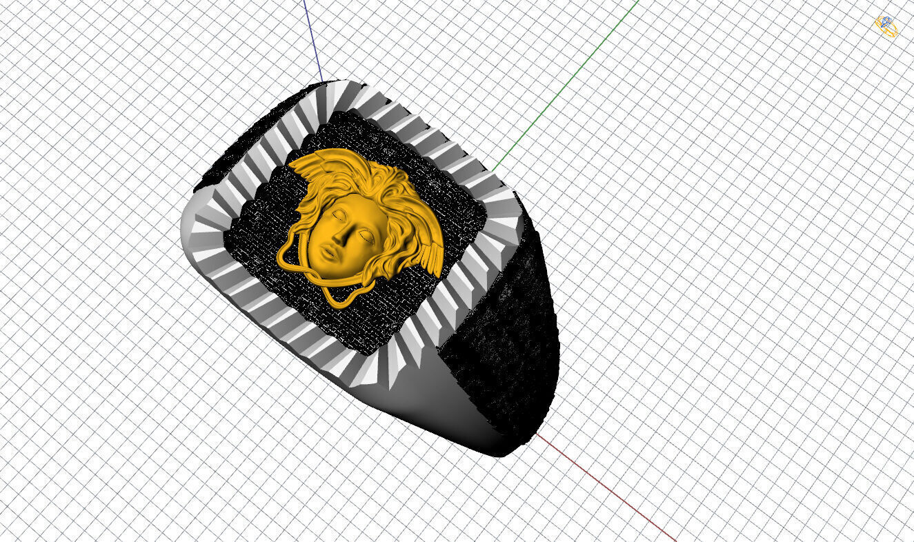 Versace Ring 3D print model_13