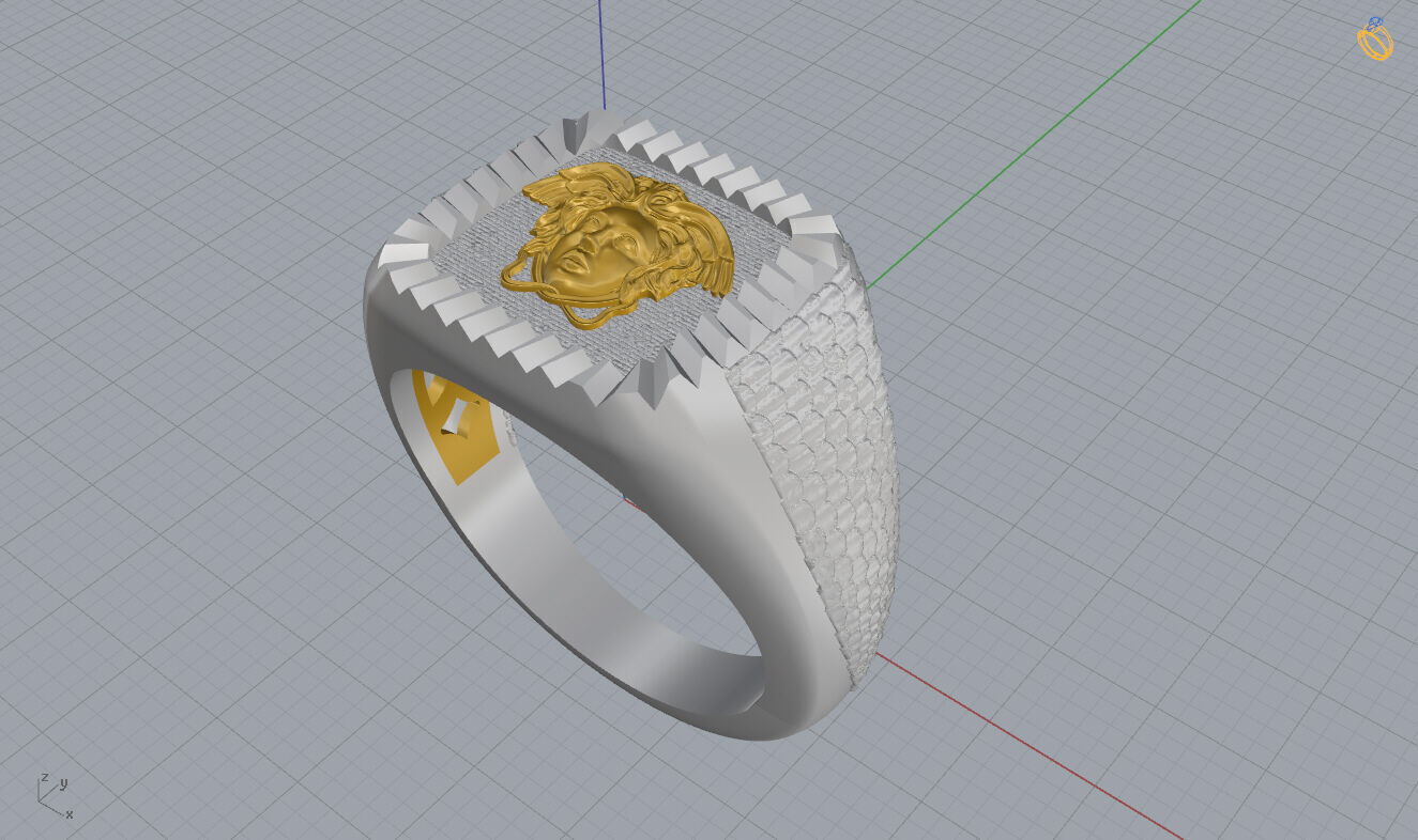Versace Ring 3D print model_10